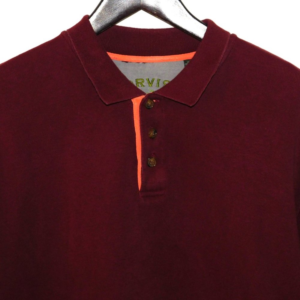 Orvis Pullover 3 Button Collared Pullover Sweatsh… - image 2
